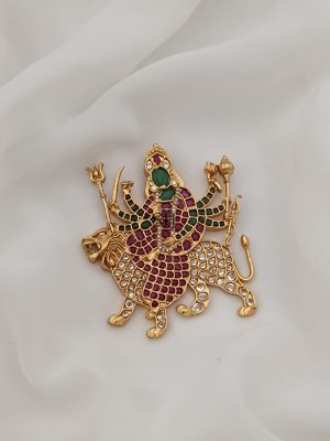 Traditional Durga Devi Kemp Pendant