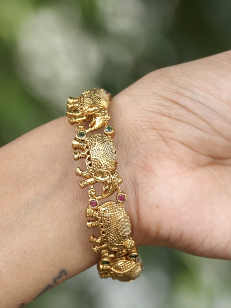 Traditional Gajaraj Gold Finish Bangles