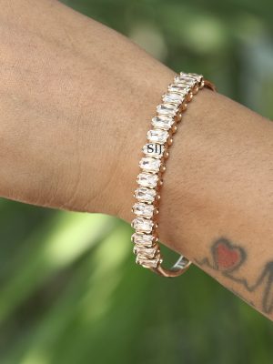 Rose Gold Anti Tarnish AD Stones Bracelet