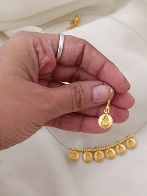 Lakshmi Coin Invisible Necklace