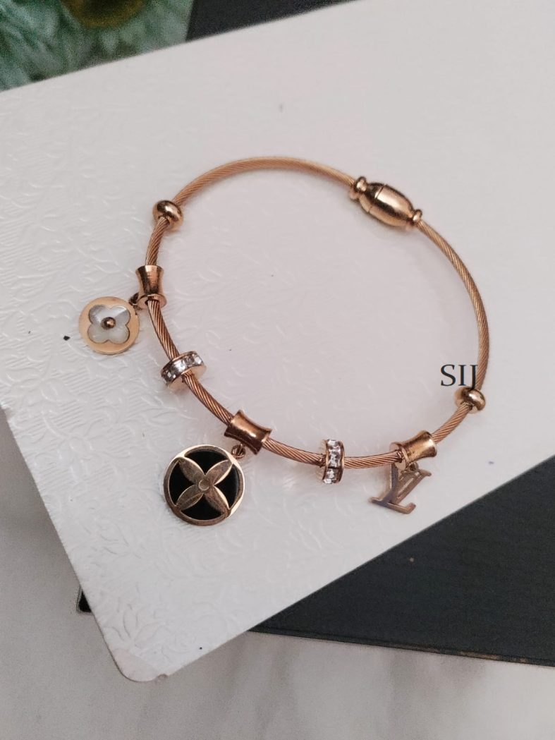 Rose Gold Designer Kada Bracelet