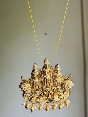 Lord Muruga and Valli Deivanai Pendant Invisible Necklace