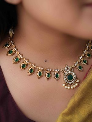 Antique Finish Kerala Style Necklace Set