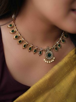 Antique Finish Kerala Style Necklace Set