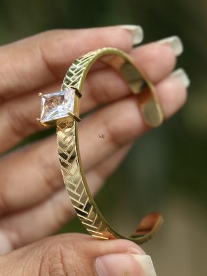 Gold Plated Tarnish Infinity Shield Bracelet