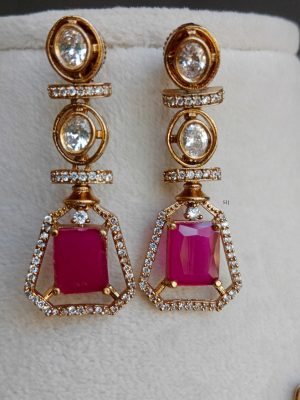 Imitation Victorian Ruby Dropped Neckset