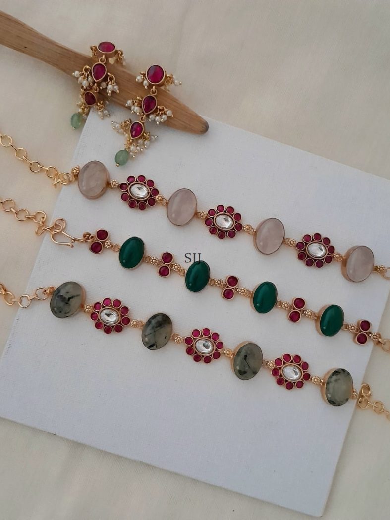 Jadau Kundan Semiprecious Stones Choker