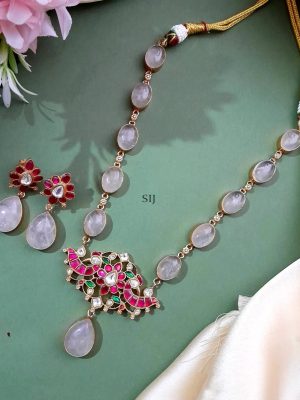 Jadau Kundan Semiprecious Stones Necklace