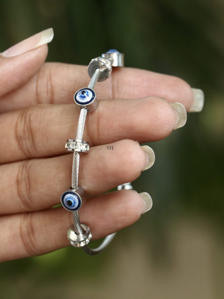 Silver Evil Eye Pure Gleam Bracelet