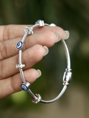 Silver Evil Eye Pure Gleam Bracelet