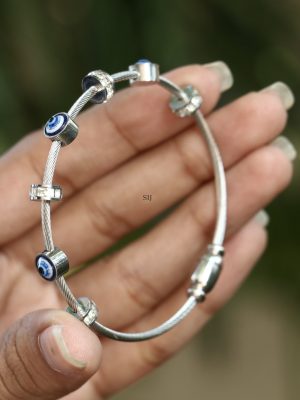 Silver Evil Eye Pure Gleam Bracelet