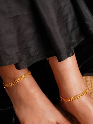 Antique Gold Plated Anklet