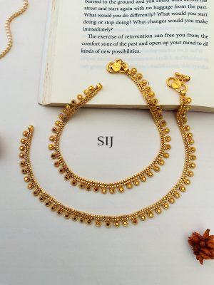 Antique Gold Plated Anklet