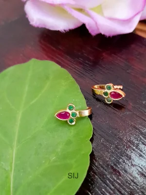 3 Stones Drop Kemp Nose Pin