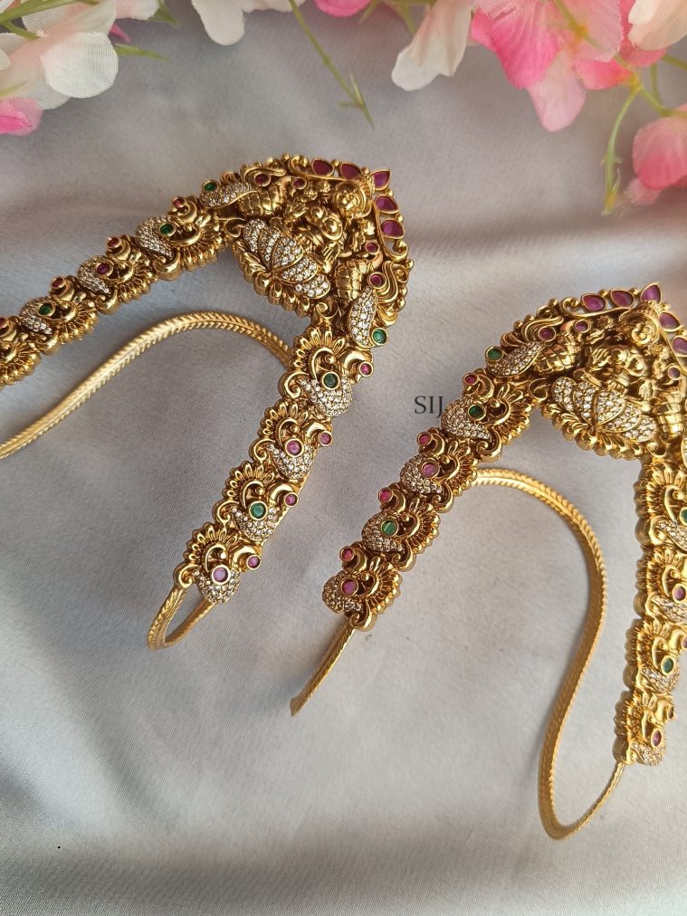 Traditional Peacock and Lakshmi Design Vankis