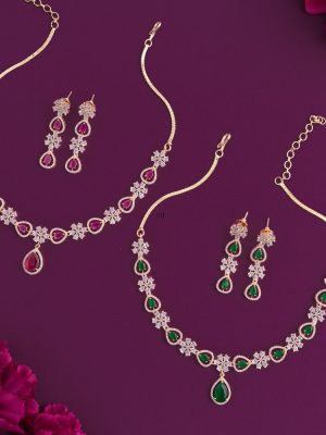 Floral GJ Finish Necklace
