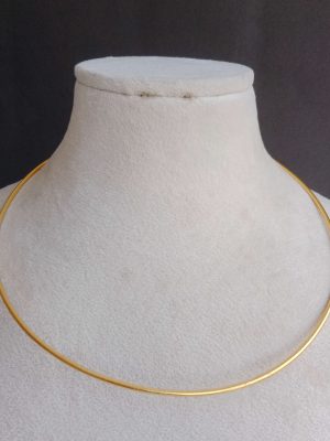 Gold Plated Plain Hasli Necklace