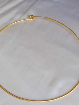 Gold Plated Plain Hasli Necklace