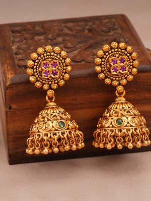 Multicolor Stone Bridal Choker Set