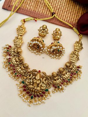 Tradition Lakshmi Design Temple Necklace