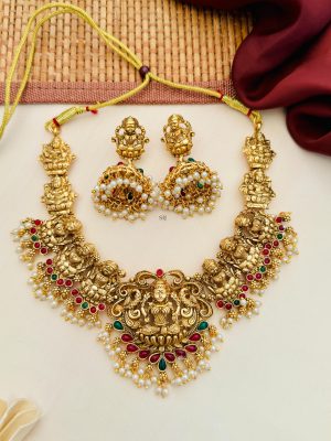 Tradition Lakshmi Design Temple Necklace