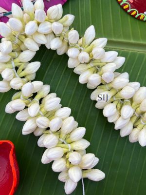 Artificial Jasmine Flower String - XL Bud ( Gundu Malli Size )