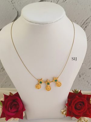 Antique Lakshmi Coin Invisible Necklace
