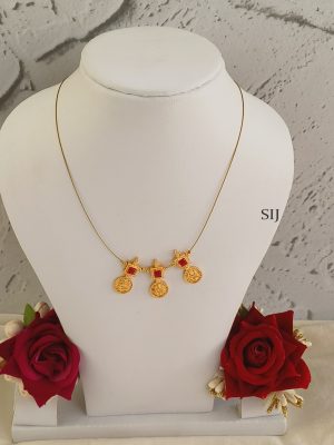 Antique Lakshmi Coin Invisible Necklace