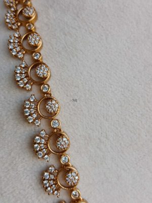 AD Flower and Petal Design Long Necklace Set