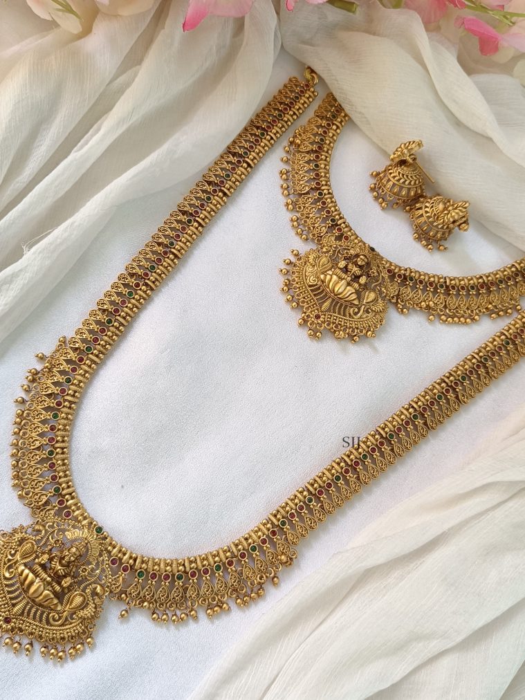 Gold Plated Lakshmi Vivaha Bridal Combo Set