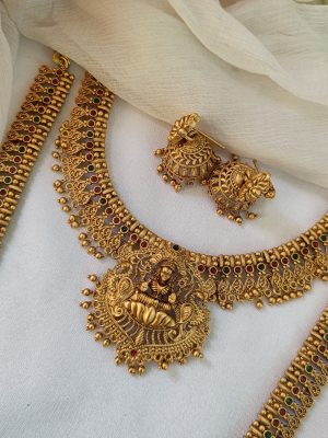 Gold Plated Lakshmi Vivaha Bridal Combo Set