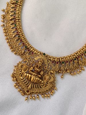Gold Plated Lakshmi Vivaha Bridal Combo Set