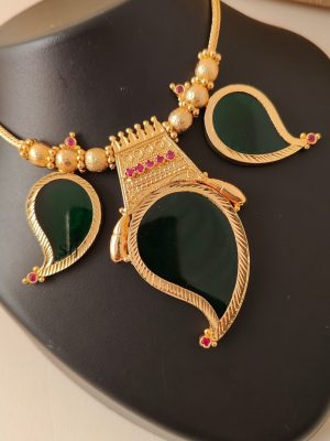 Kerala Style Mango Design Palakka Necklace