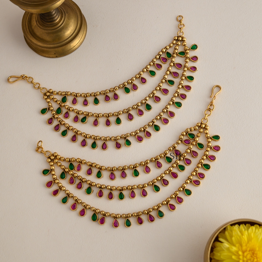 Multicolor Kemp Stones Drop 3 Layered Mattal