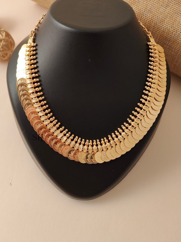 Temple Lakshmi Coin Necklace