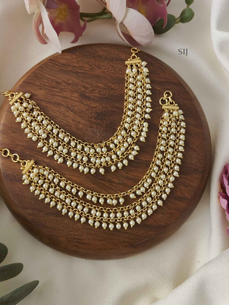 Imitation Three Layers Mattals with Cluter pearl
