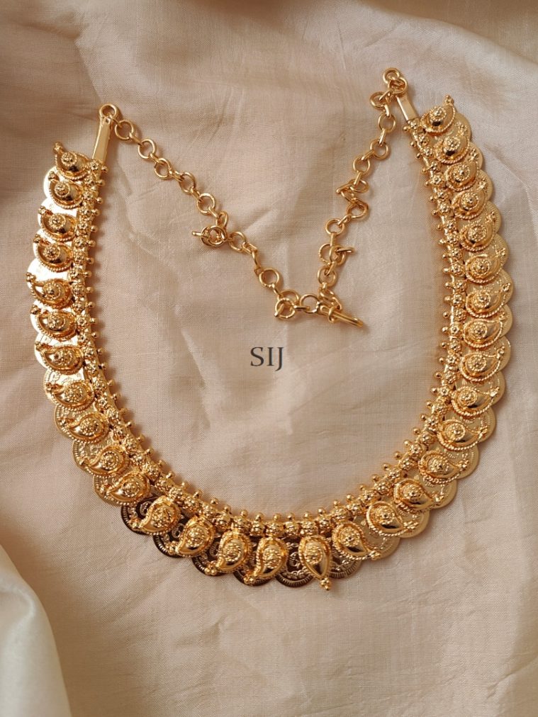 2 in 1 Mango and Lakshmi Coin Necklace