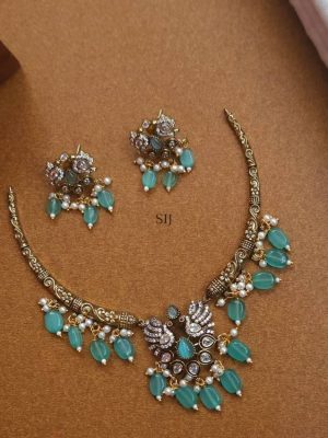 Imitation Peacock Victorian Hasli Necklace