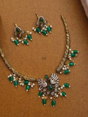 Imitation Peacock Victorian Hasli Necklace