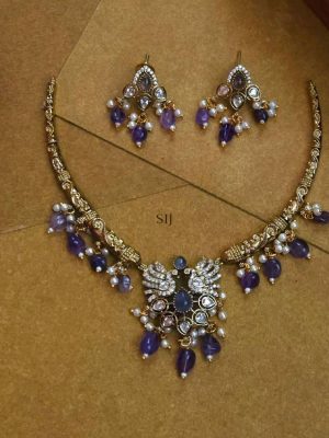 Imitation Peacock Victorian Hasli Necklace