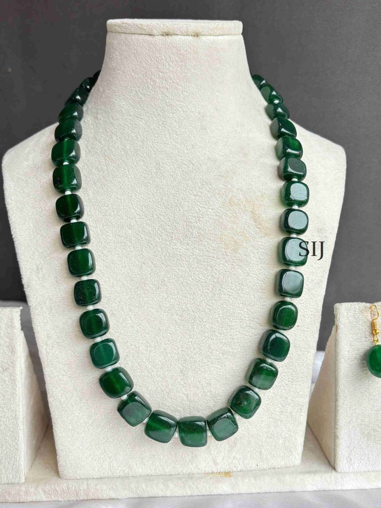 Emerald Beads Chain Set