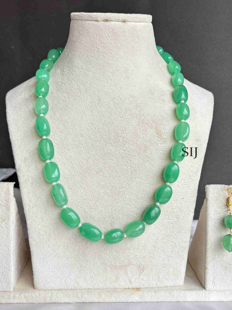 Light Green Beaded Chain Set