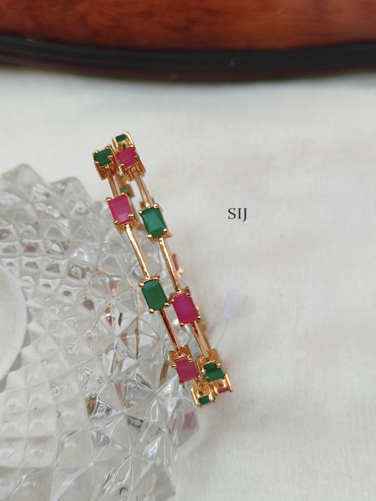 Rectangle stones Bangles