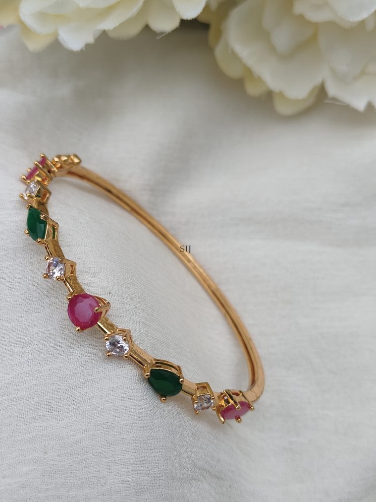 Multi Color Stones Studded Kada Bracelet