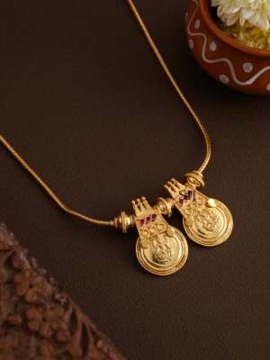 Antique 2 Lakshmi Coin Pathakam Necklace