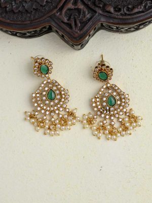 Green AD Stone Guttapusalu Necklace