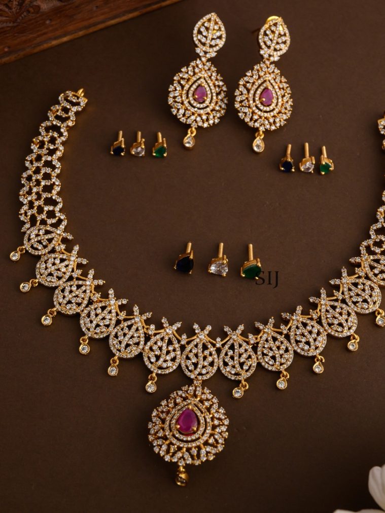 Imitation AD Interchangeable Necklace