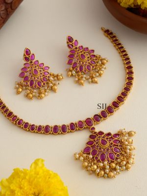 Attigai Ruby Kemp Necklace