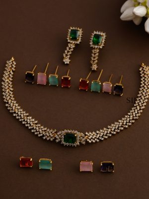 Artificial Interchangeable Matt Necklace