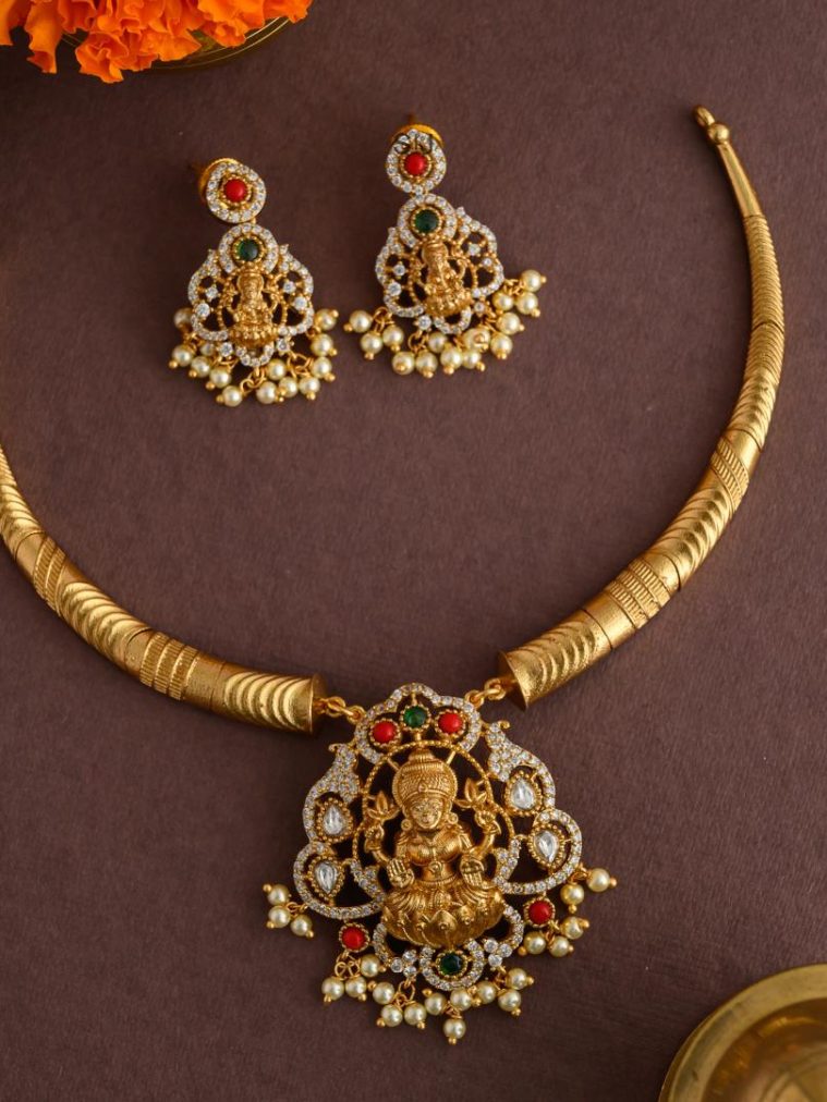 Traditional Navaratna Lakshmi Kanti Necklace